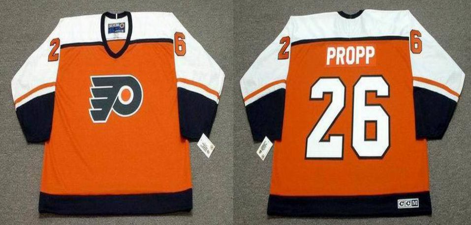 2019 Men Philadelphia Flyers #26 Propp Orange CCM NHL jerseys